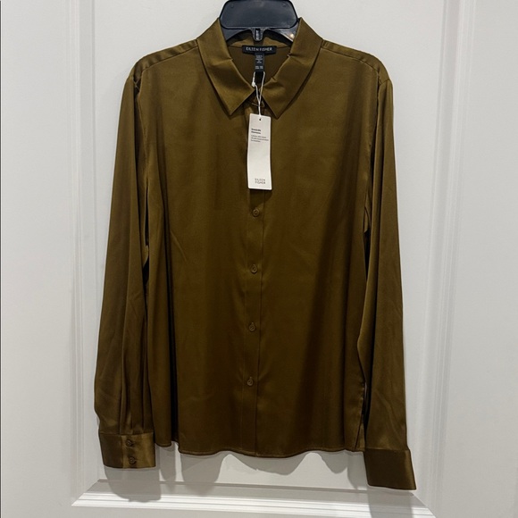 Eileen Fisher Tops - Eileen Fisher Olive Green Blouse